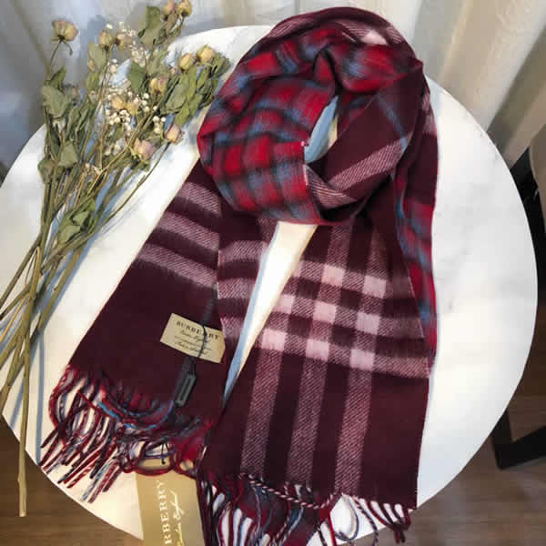 Women Scarves Autumn Winter New Female Wool Scarf Fake Burberry Scarves 17